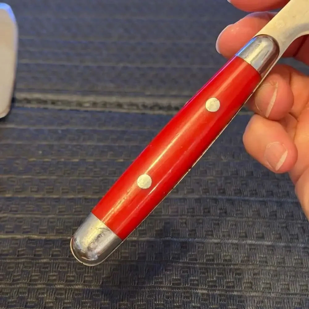 Cambridge Silver Jubilee-Red Stainless Steel Plastic Handle Knives Set of 3